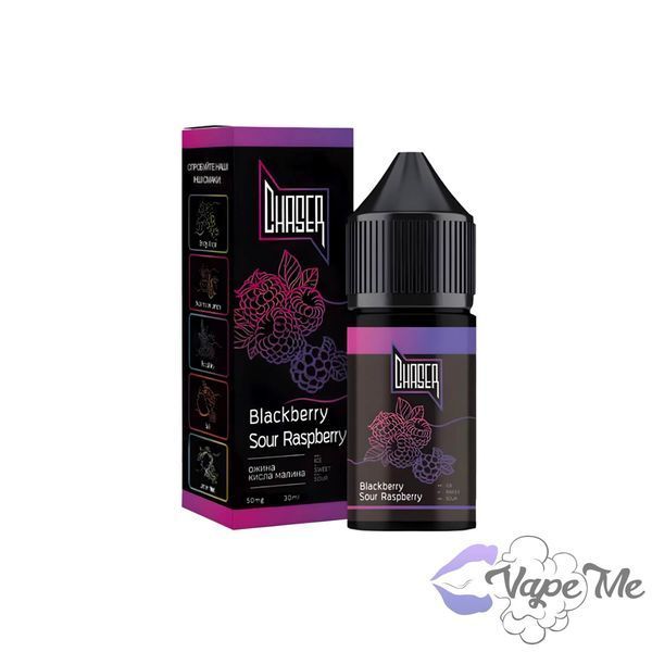 Рідина Chaser Black 30 мл Blackberry Sour Raspberry (Ожина Кисла Малина)
