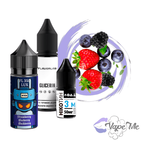 Набор FlavorLab FL 350 Lux Salt Blueberry Raspberry Lemon 30 мл 50 мг/мл