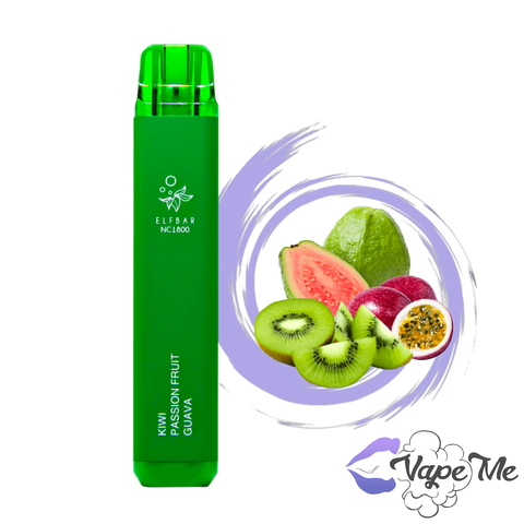 Вкус Elf Bar NC1800 Kiwi passion fruit Guava (Киви Маракуя Гуава)