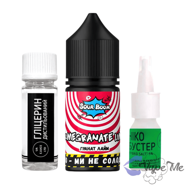 Набір Sour Boom Salt Pomegranate Lime 30 мл 50 мг/мл