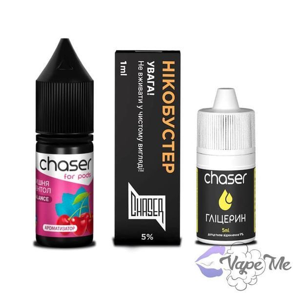 Набор Chaser For Pods Salt Вишня Ментол 10 мл 50 мг/мл