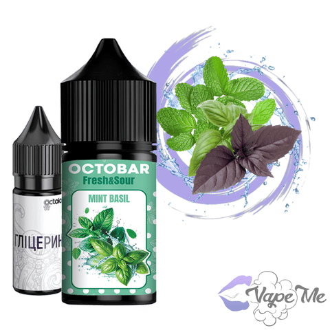 Набор Octobar Fresh & Sour Salt Мята Базилик 30 мл 50 мг/мл