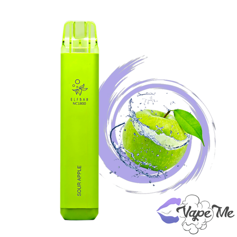 Вкус Elf Bar NC1800 Sour Apple (Кислое Яблоко)