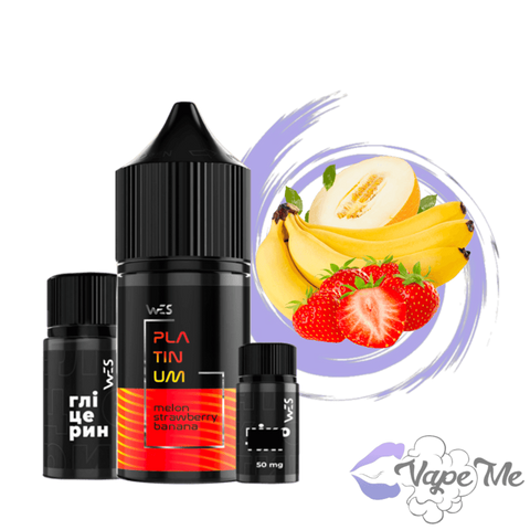 Набор WES Platinum Salt Melon Strawberry Banana 30 мл 50 мг/мл