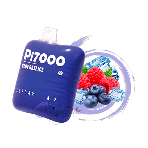 Вкус Elf Bar PI7000 Blue Razz Ice (Голубая малина Лед)