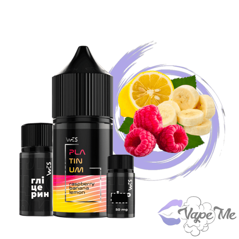 Набор WES Platinum Salt Raspberry Banana Lemon 30 мл 50 мг/мл