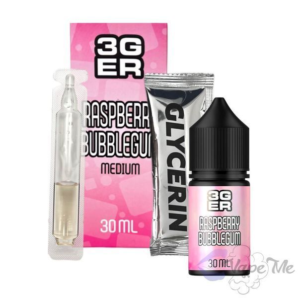 Набір 3GER Salt Raspberry BubbleGum 30 мл 50 мг/мл