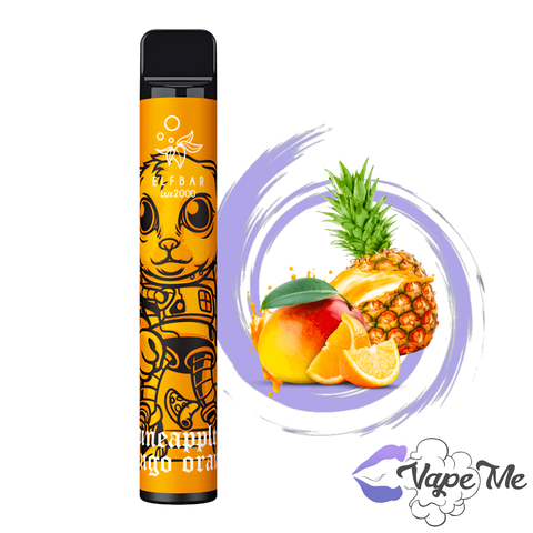 Вкус Elf Bar 2000 Lux Pineapple Mango Orange (Ананас Персик Манго)