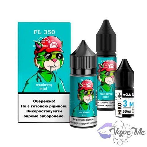 Набор Flavorlab FL 350 Salt Cranberry Mint 30 мл 50 мг