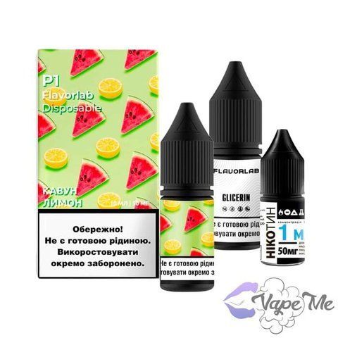 Набор Flavorlab P1 Salt Watermelon Lemon 10 мл 50 мг