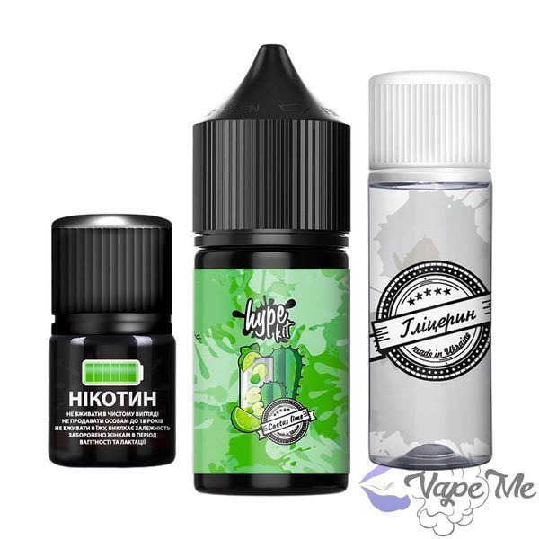 Набір Hype New Salt Cactus Lime 30 мл 50 мг/мл