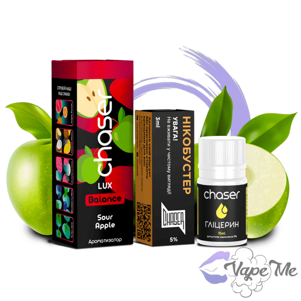 Набор Chaser LUX Salt Sour Apple 30 мл 50 мг/мл