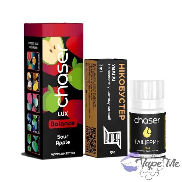 Набір Chaser LUX Salt Sour Apple 30 мл 50 мг/мл
