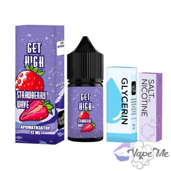 Набір Get High Salt Strawberry Wave 30 мл 50 мг