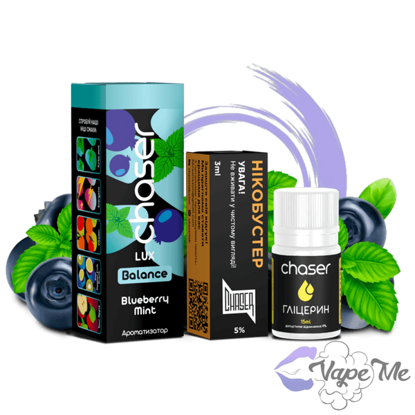 Набор Chaser LUX Salt Blueberry Mint 30 мл 50 мг/мл