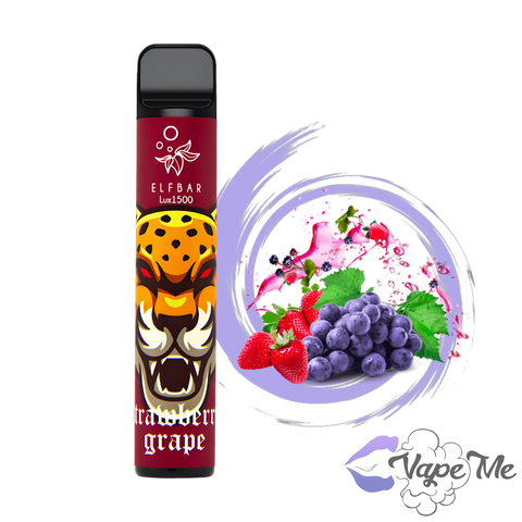 Вкус Elf Bar 1500 Strawberry Grape (Клубника Виноград)