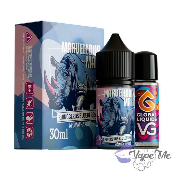 Набір Marvellous MAX Salt Rhinocerus Blueberry 30 мл 50 мг/мл