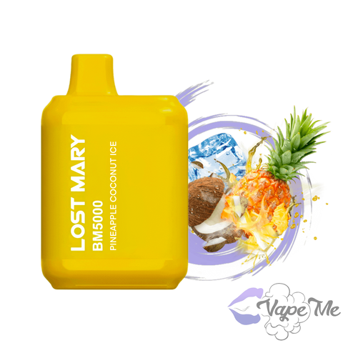 Вкус Lost Mary BM5000 Pineapple Coconut Ice (Ананас Кокос Лёд)