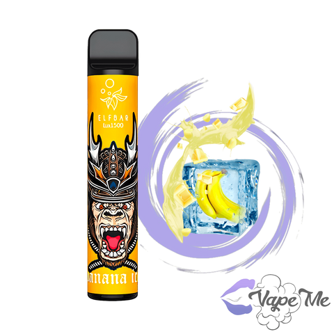 Вкус Elf Bar 1500 Banana Ice (Банан Лед)