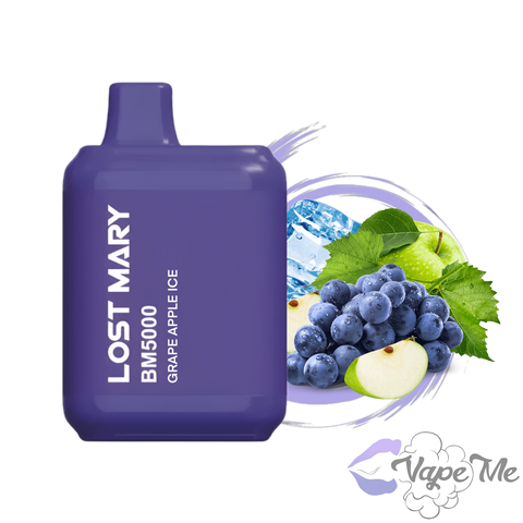 Вкус Lost Mary BM5000 Grape Apple Ice (Виноград Яблоко Лёд)