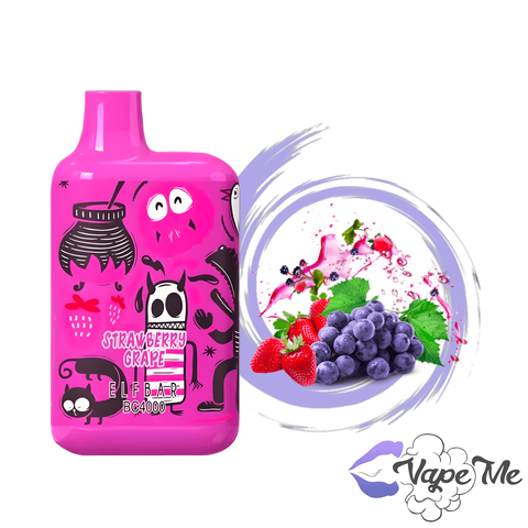 Вкус Elf bar BC4000 LE Strawberry Grape (Клубника Виноград)