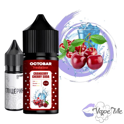 Набор Octobar Fresh & Sour Salt Cranberry Cherry Soda 30 мл 50 мг/мл