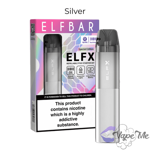 Многоразовая Pod - система Elf Bar ELFX Silver Starter Kit