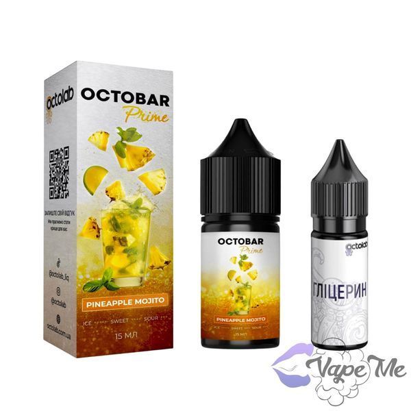 Набір Octobar Prime Salt Pineapple Mojito 30 мл 50 мг/мл