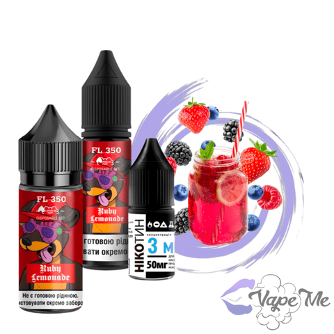 Набор Flavorlab FL 350 Salt Ruby Lemonade 30 мл 50 мг