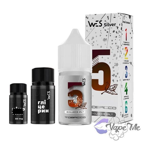 Набір WES Silver Salt Tobacco 30 мл 50 мг/мл