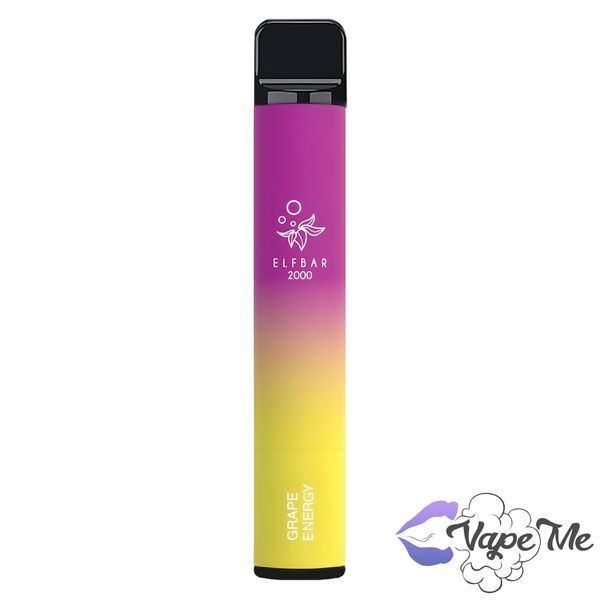 Смак Elf Bar 2000 Grape Energy (Виноградний Енергетик)
