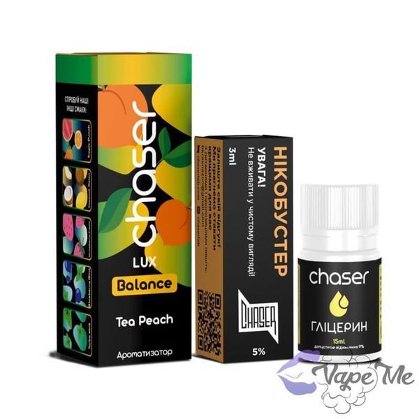 Набір Chaser LUX Salt Tea Peach 30 мл 50 мг/мл