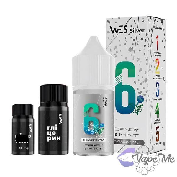 Набір WES Silver Salt Mint Candy 30 мл 50 мг/мл