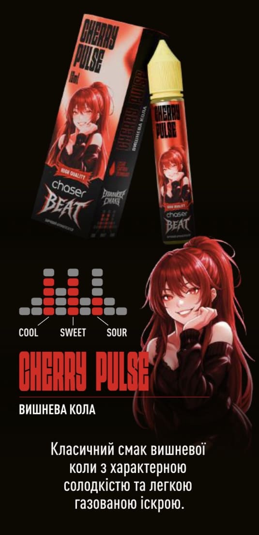 Набор Chaser Beat Salt Cherry Pulse (Вишня Кола) 30 мл